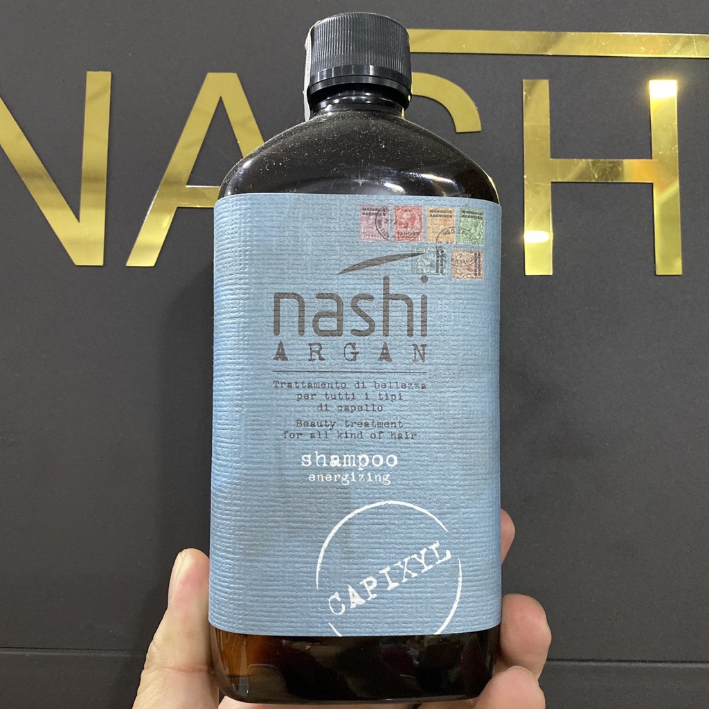 Dầu gội làm sạch, chống rụng - Nashi Argan Exfoliating Shampoo 500ml