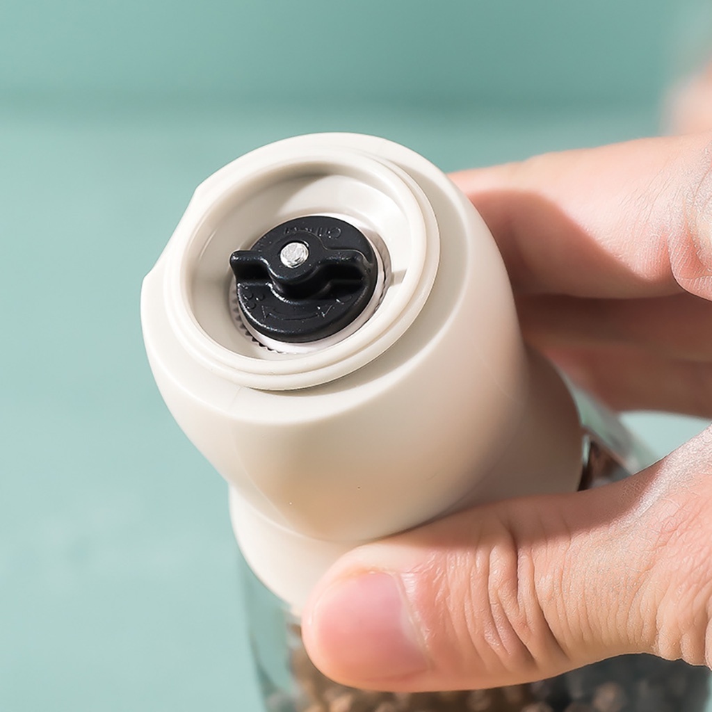 Lọ Xay Tiêu Cầm Tay Thủy Tinh Cao Cấp Có Nắp Đậy Tiện Dụng Sang Trọng