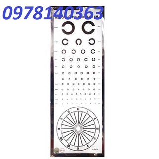 BẢNG ĐO THỊ LỰC CÓ ĐÈN CHỮ C CÓ NÚM ĐIỀU CHỈNH