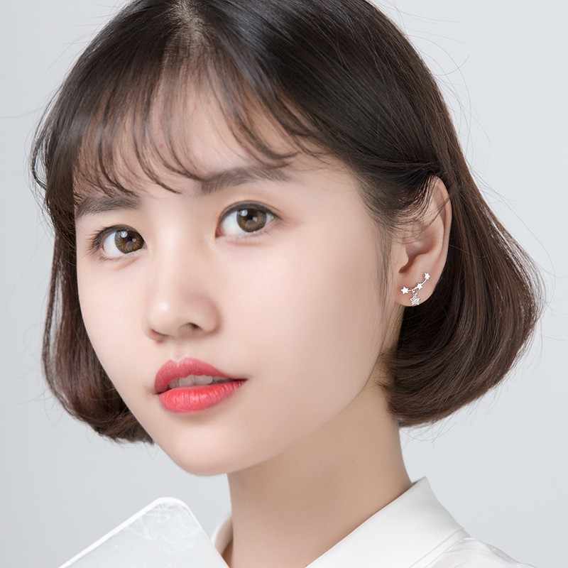 Khuyên tai bạc Ý s925 ngôi sao World Star G2585 - AROCH Jewelry