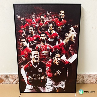 Tranh Cầu Thủ Manchester United, Trang Trí Phòng Net, Góc Gaming, Quán Cafe