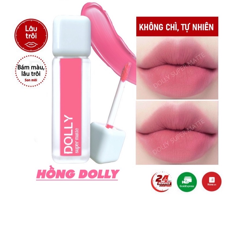 Son dolly DIAMOND son kem lì không trôi tặng 1 dưỡng môi khi mua 3 cây