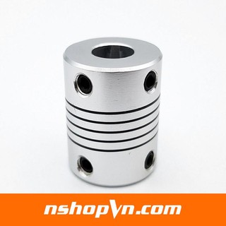 Khớp nối trục mềm hợp kim nhôm 4-6mm, 4-8, 5-5, 5-6, 5-8, 5-10mm, 6-6mm, 6-7mm, 6-8mm, 7-8mm, 8-8mm, 10-10mm, 6.3-6.3mm