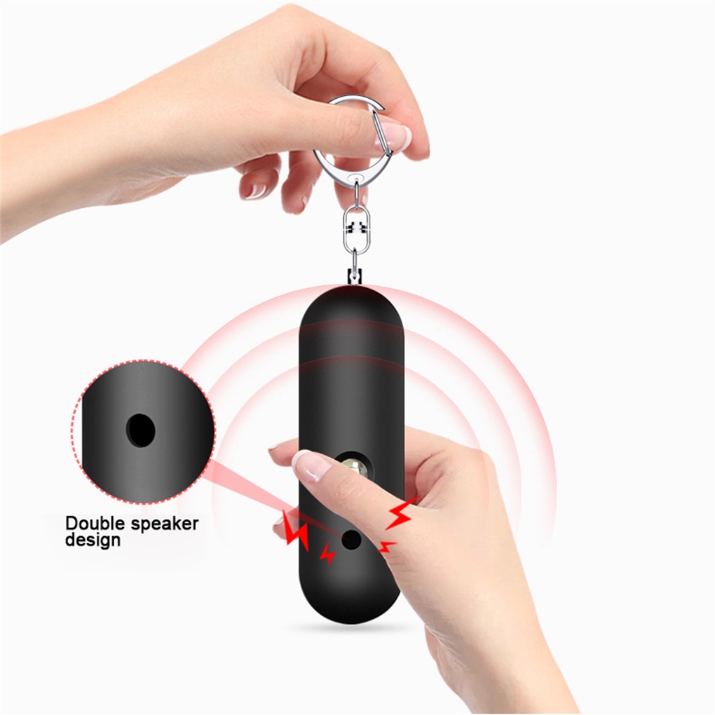 Thiết bị bảo vệ cá nhân máy tạo tiếng ồn cảnh báo khẩn cấp báo động an toàn có đèn LED cho người cao niên đi du lịch