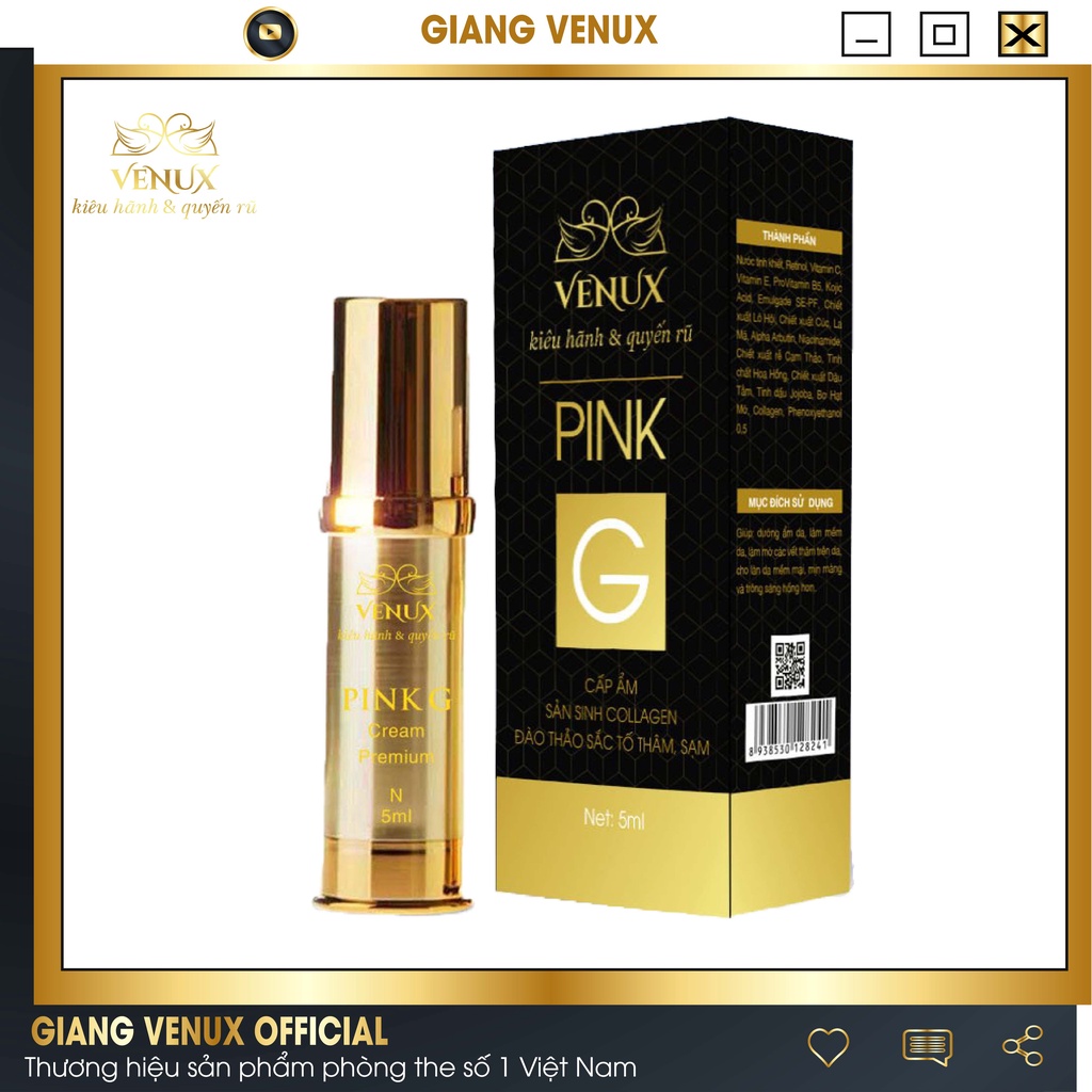 Hồng nhũ hoa và vùng kín hiệu quả 2 trong 1 - Làm hồng bím ti Pink G | BigBuy360 - bigbuy360.vn