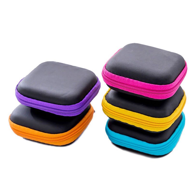 Túi Đựng Tai Nghe / Dây Cáp Hình Vuông Mini Có Khóa Kéo Tiện Dụng 88215 Chợ Tốt Store