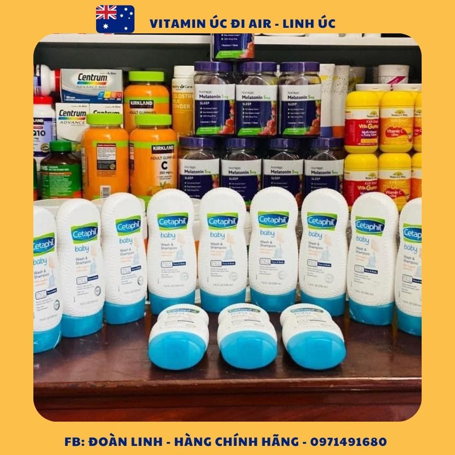 Sữa tắm gội dịu nhẹ cho bé Cetaphil Baby Gentle Wash & Shampoo 400ml