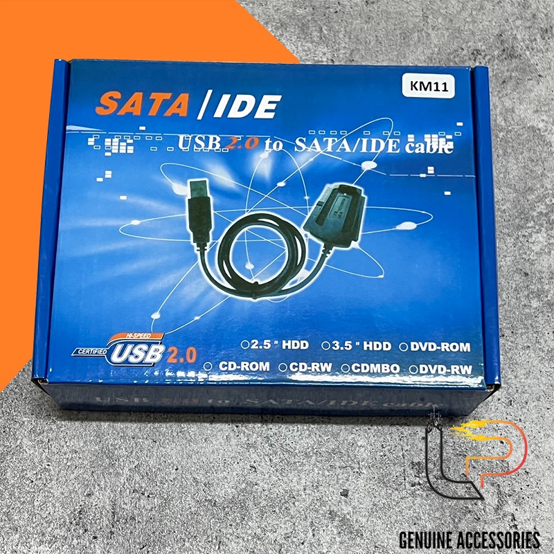 CÁP CHUYỂN USB 2.0 RA SATA + IDE KM11