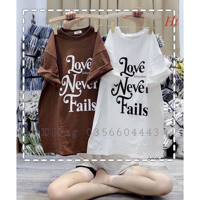 Áo phông Love never H2A577