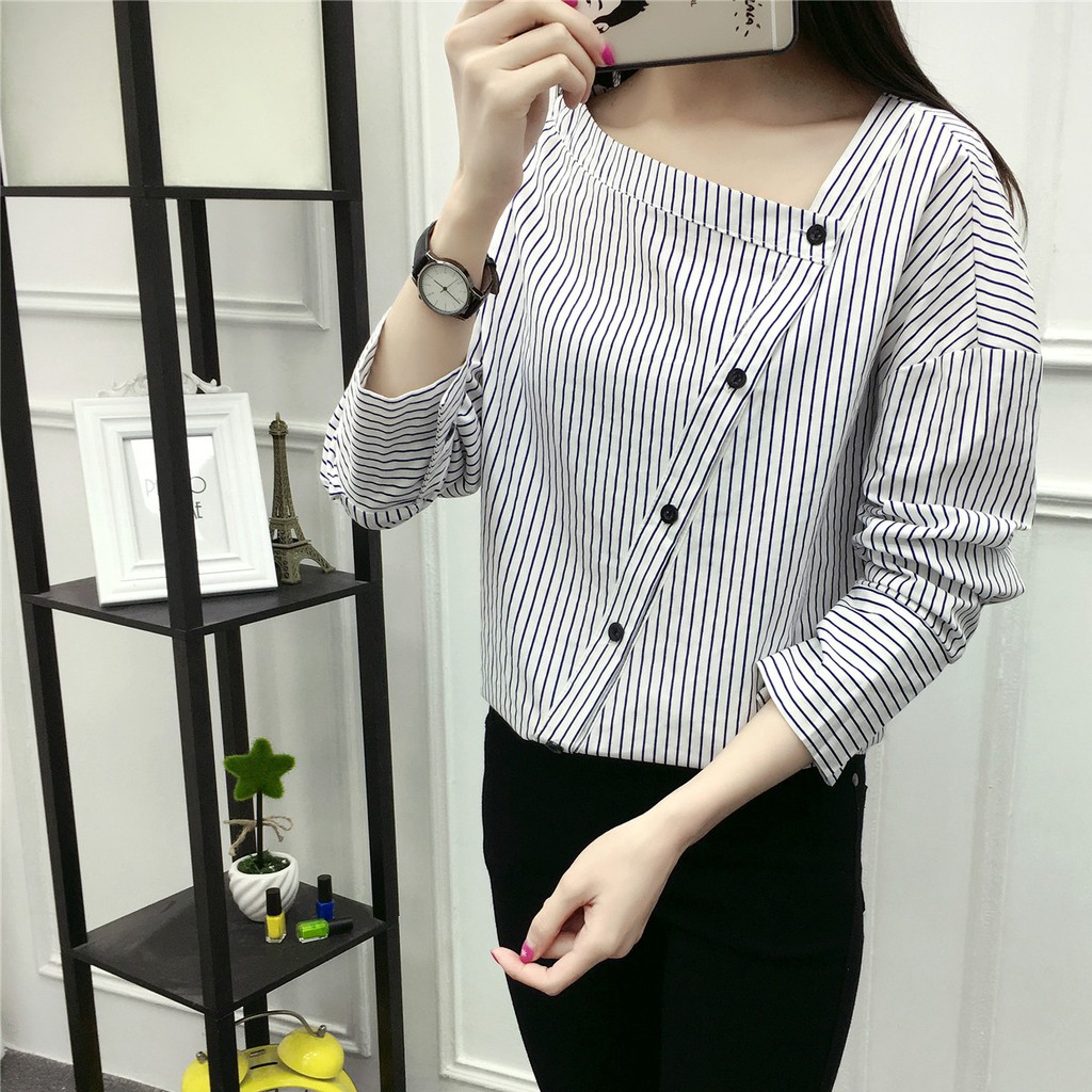 (XẢ KHO)ÁO SƠ MI KIỂU KẺ SỌC TRẺ TRUNG.