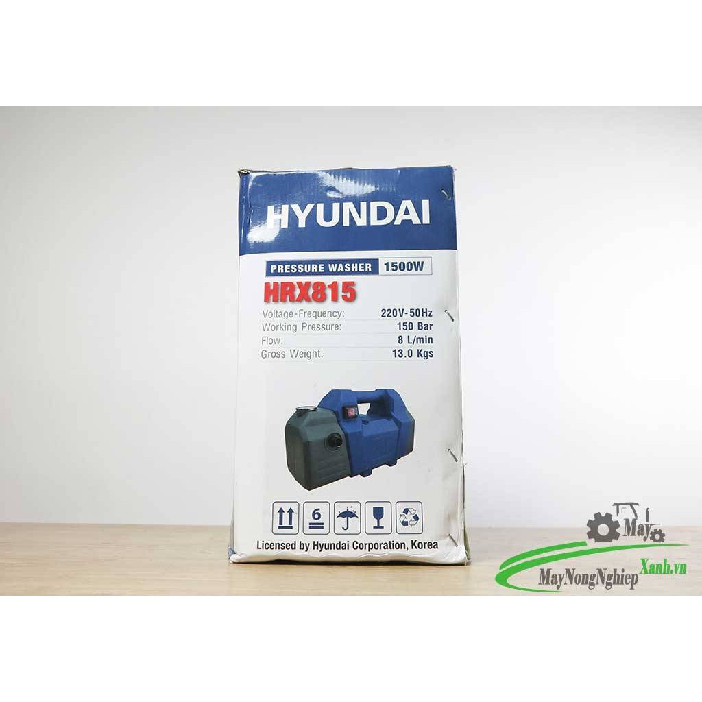 Máy xịt rửa xe mini gia đình Hyundai HRX815 áp lực cao