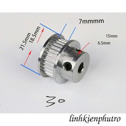 [Pulley GT2] Bánh răng motor - 30 răng