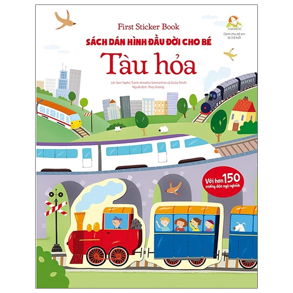 Sách First Sticker Book - Sách Dán Hình Đầu Đời Cho Bé - Tàu Hỏa