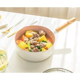 Chảo kiêm nồi chống dính sâu lòng cán gỗ đáy từ cao cấp