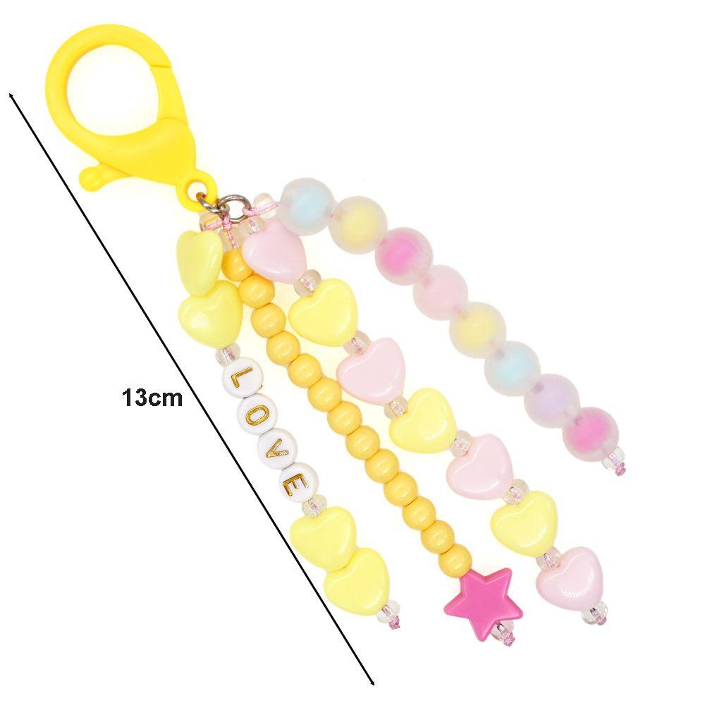 Móc Khóa Xỏ Hạt 15H Họa Tiết Hoạt Hình Phong Cách Bohemia Dễ Thương Dùng Làm Quà Tặng /