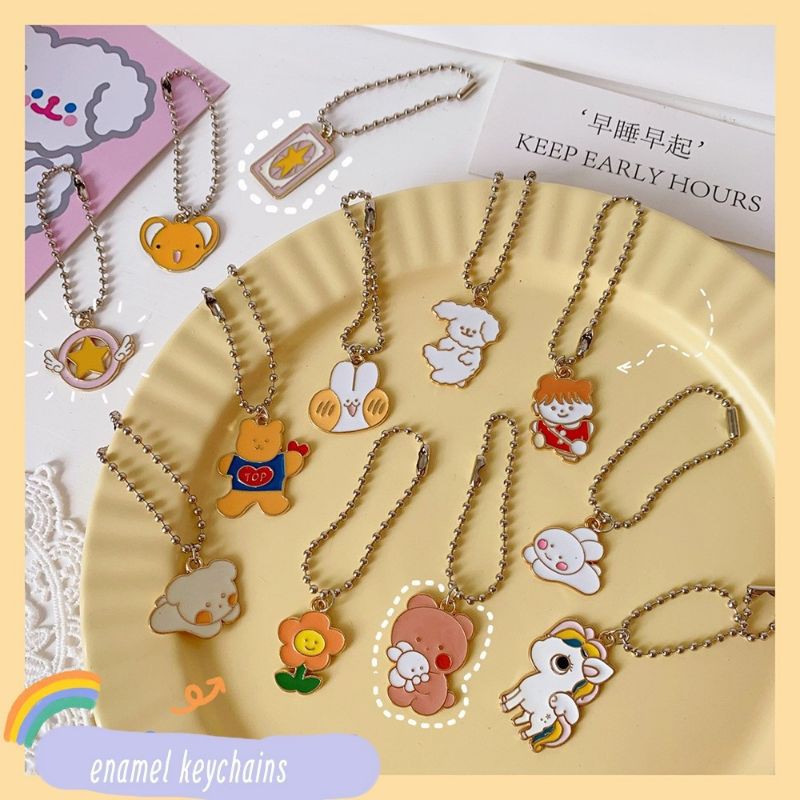 10 Dây bi gắn móc khóa,trang trí, làm flashcard