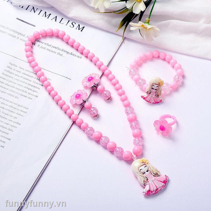 Bộ Trang Sức Hình Mèo Hello Kitty Xinh Xắn Dành Cho Bé Gái