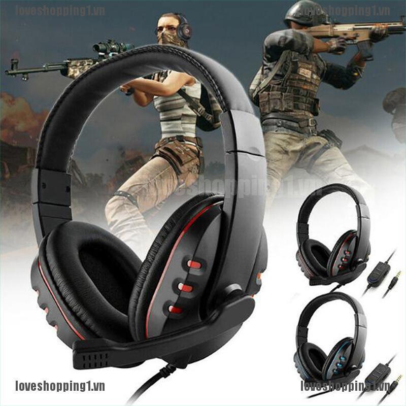 Tai Nghe Chơi Game Chất Lượng Cao Giắc Cắm 3.5mm Dành Cho Pc Laptop Ps4 Xbox One