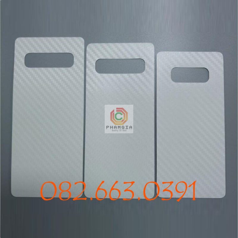Miếng dán mặt lưng skin carbon Samsung Galaxy S10E