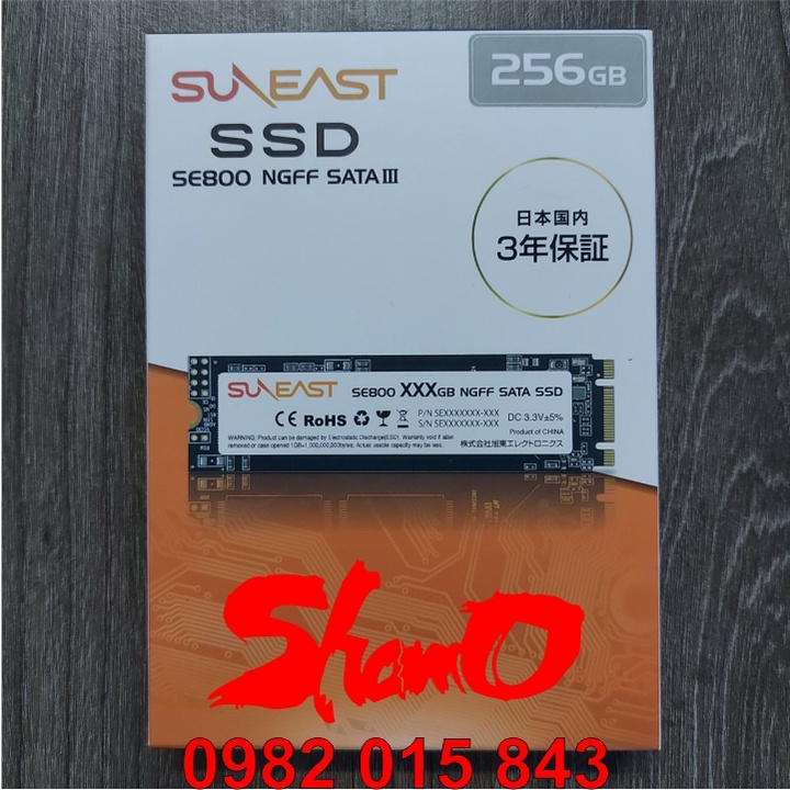 Ổ cứng SSD 256GB SunEast M2 ( SE800 NGFF SATA III – Hàng nội địa Nhật ) – Chính Hãng – Bảo hành 3 năm
