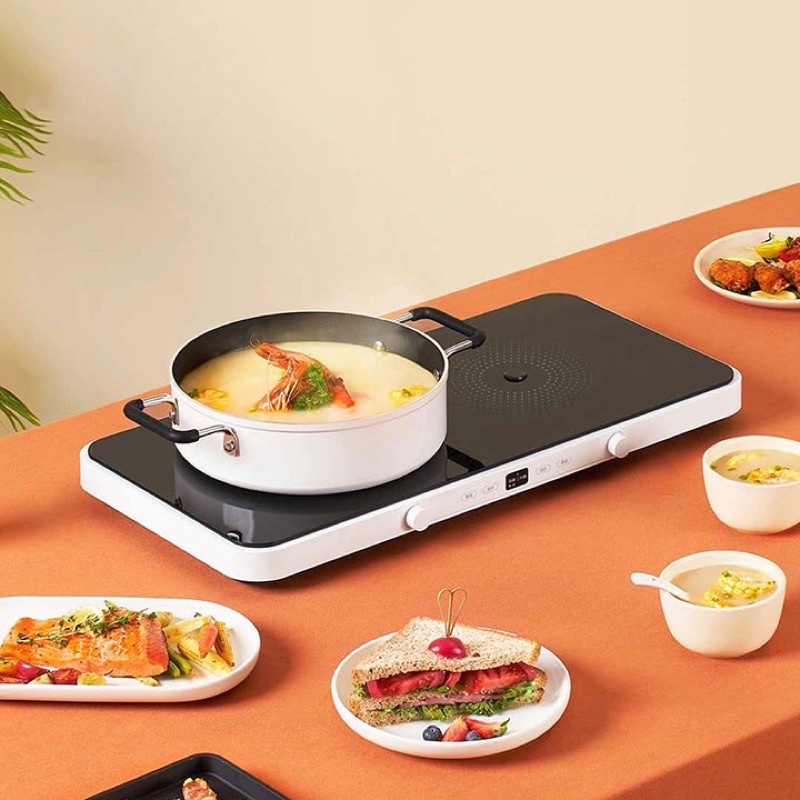 Bếp từ đôi Xiaomi Mijia MFCLD01ACM công suất lớn tặng kèm ch