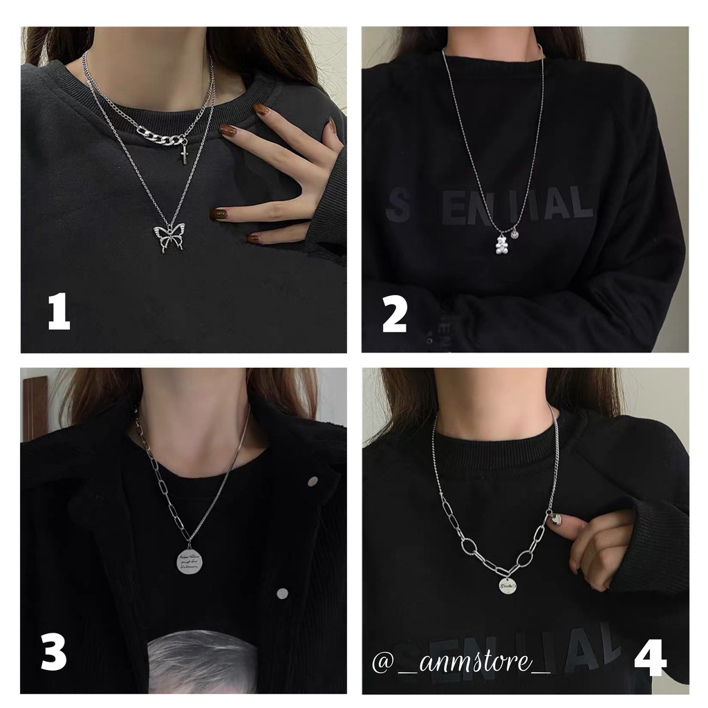Vòng cổ dây xích unisex cực ngầu cho nữ, vòng cổ choker xích đẹp 🌟