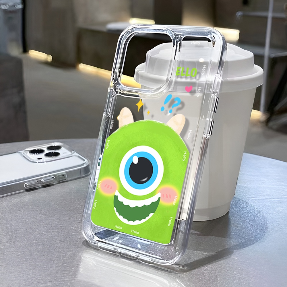 Ốp Điện Thoại Mềm Hình Quái Vật Mắt To Cho iphone 14ProMax 14Plus 13 11 12 7Plus X XR XS Max