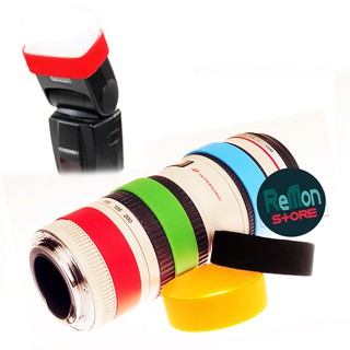 Vòng cao su ống kính và đầu đèn flash bản lớn 25mm (chọn màu) chống tuột lens rơ vòng zoom focus cho lens Canon Nikon