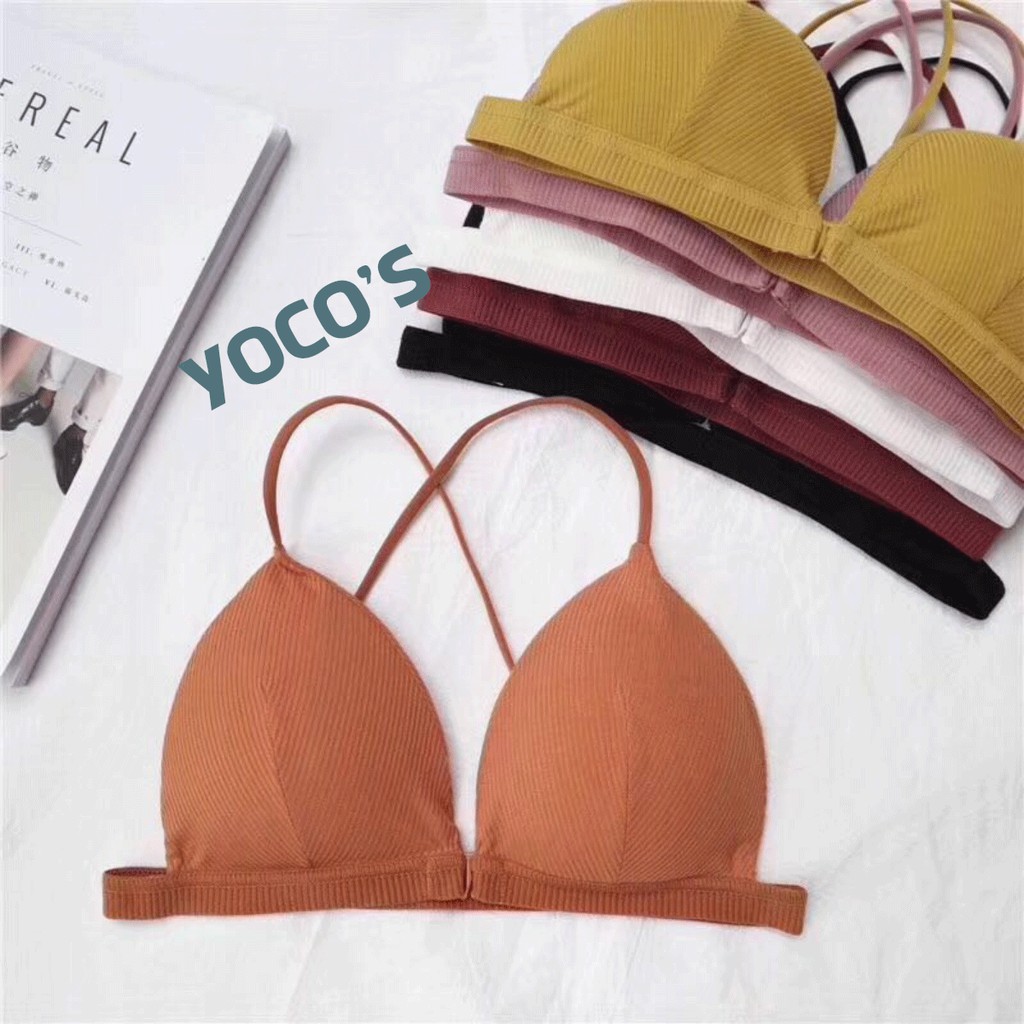 Áo ngực cài trước YOCO'S, áo ngực không gọng dây mảnh BRA006-Smartlife365