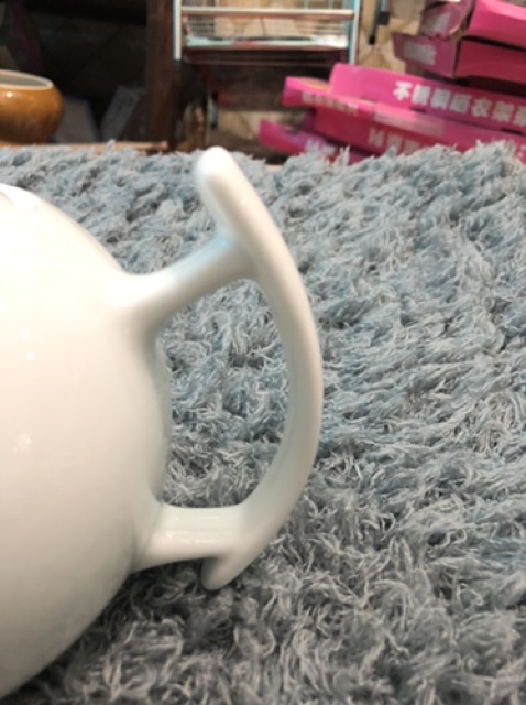 [Shop gia dụng]  Ấm trà Bát Tràng sứ trắng đẹp