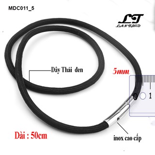 Dây chuyền sợi dù Thái cao cấp 5li dài 50cm 60cm 70cm khóa inox ver1 MDC011