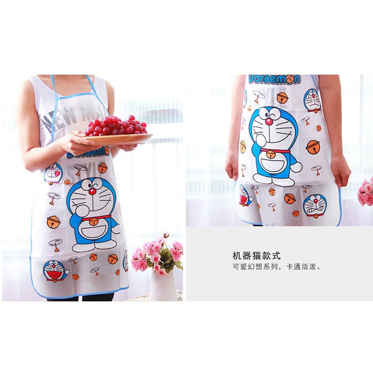 Tạp dề chống nước hình Doraemon dễ thương