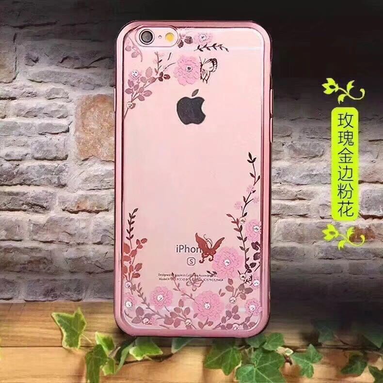 Ốp Điện Thoại Mềm Hình Khu Vườn Bí Mật Đính Đá Cho Apple 11 Pro Max X Xs Xr Max 6 6s 7 8 Plus