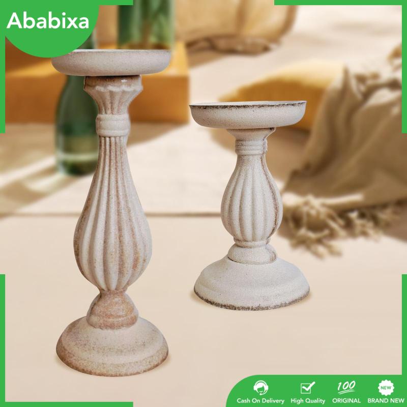 [Ababixa] Giá Đỡ Nến Bằng Gỗ Không Hoàn Thiện Sơn Màu