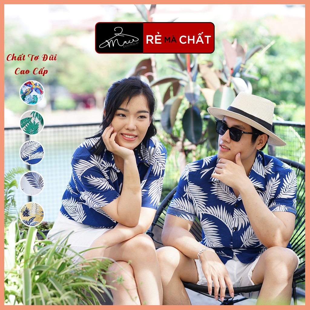 Áo sơ mi hoa quả đi biển nhóm công ty hawaii nam nữ chụp kỷ yếu - MACboutique