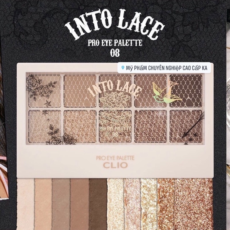 Bảng phấn mắt Clio Pro Eye Palette Into Lace
