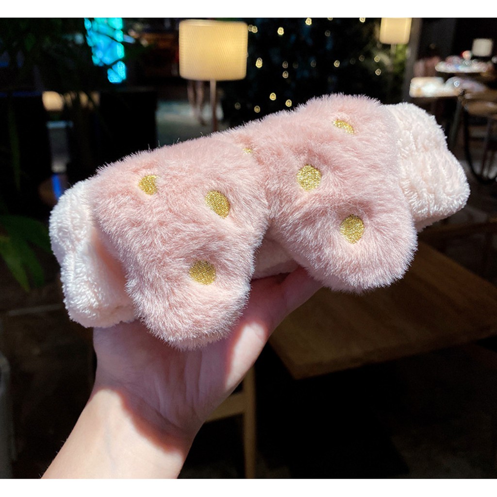 Băng đô rửa mặt Line / băng đô make up tai mèo