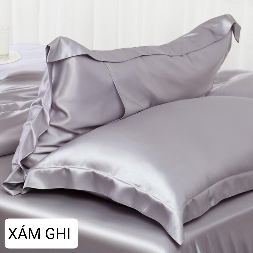 🔥XÃ KHO🔥Aó gối nằm, ôm phi lụa cao cấp loại 1 siêu mát mềm mượt, vỏ nằm 50x70cm viền bèo, vỏ ôm 100x35cm -Nemtot bedding | BigBuy360 - bigbuy360.vn
