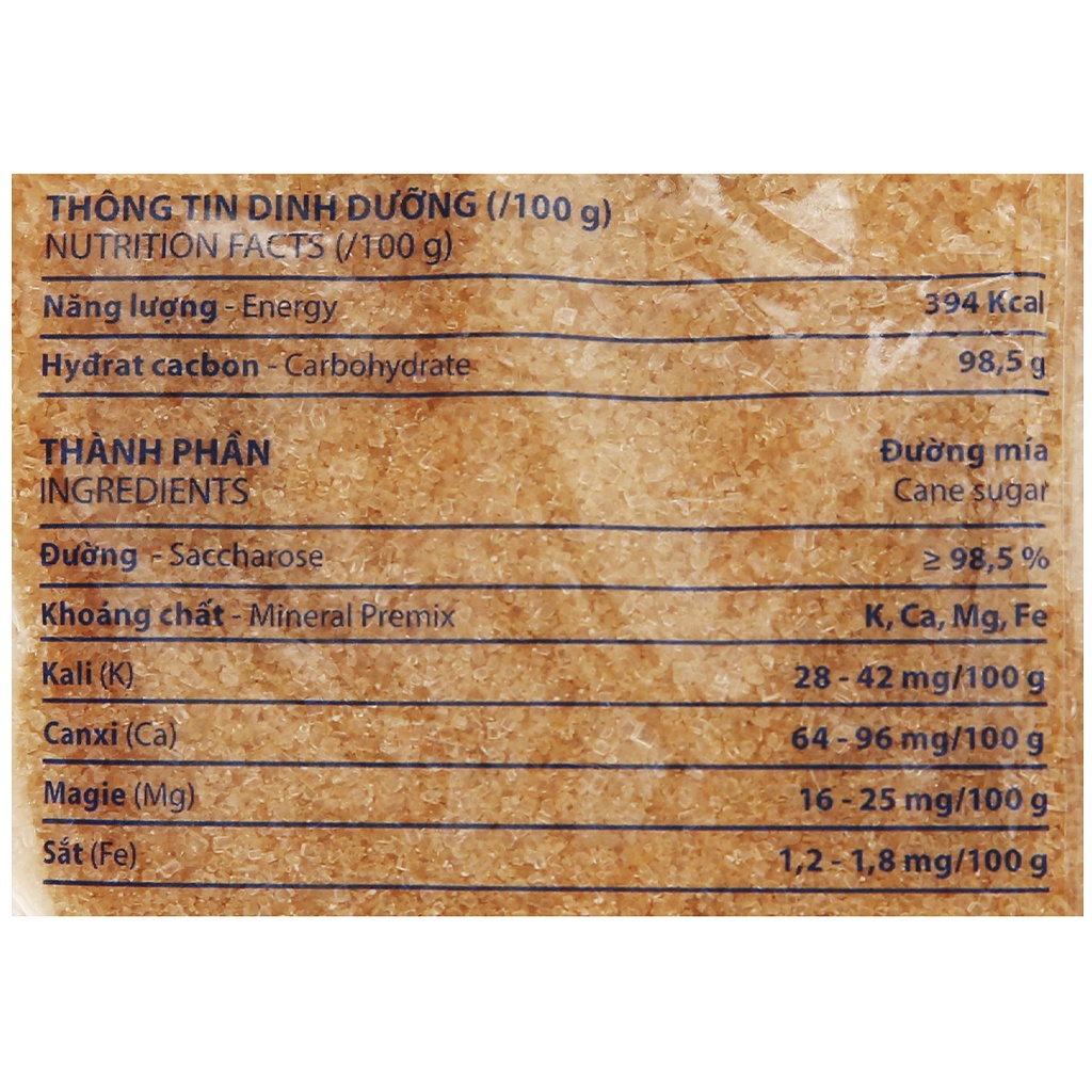 Đường mía khoáng chất Biên Hòa gói 1kg