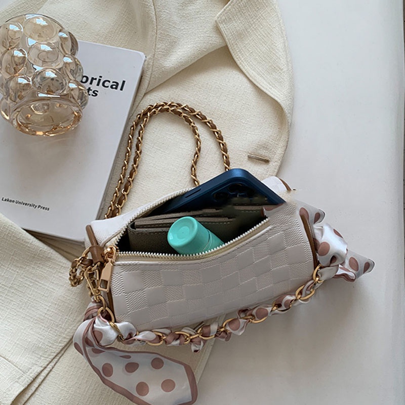 Túi Đeo Chéo Dây Xích Phong Cách Retro niche Dành Cho Nữ