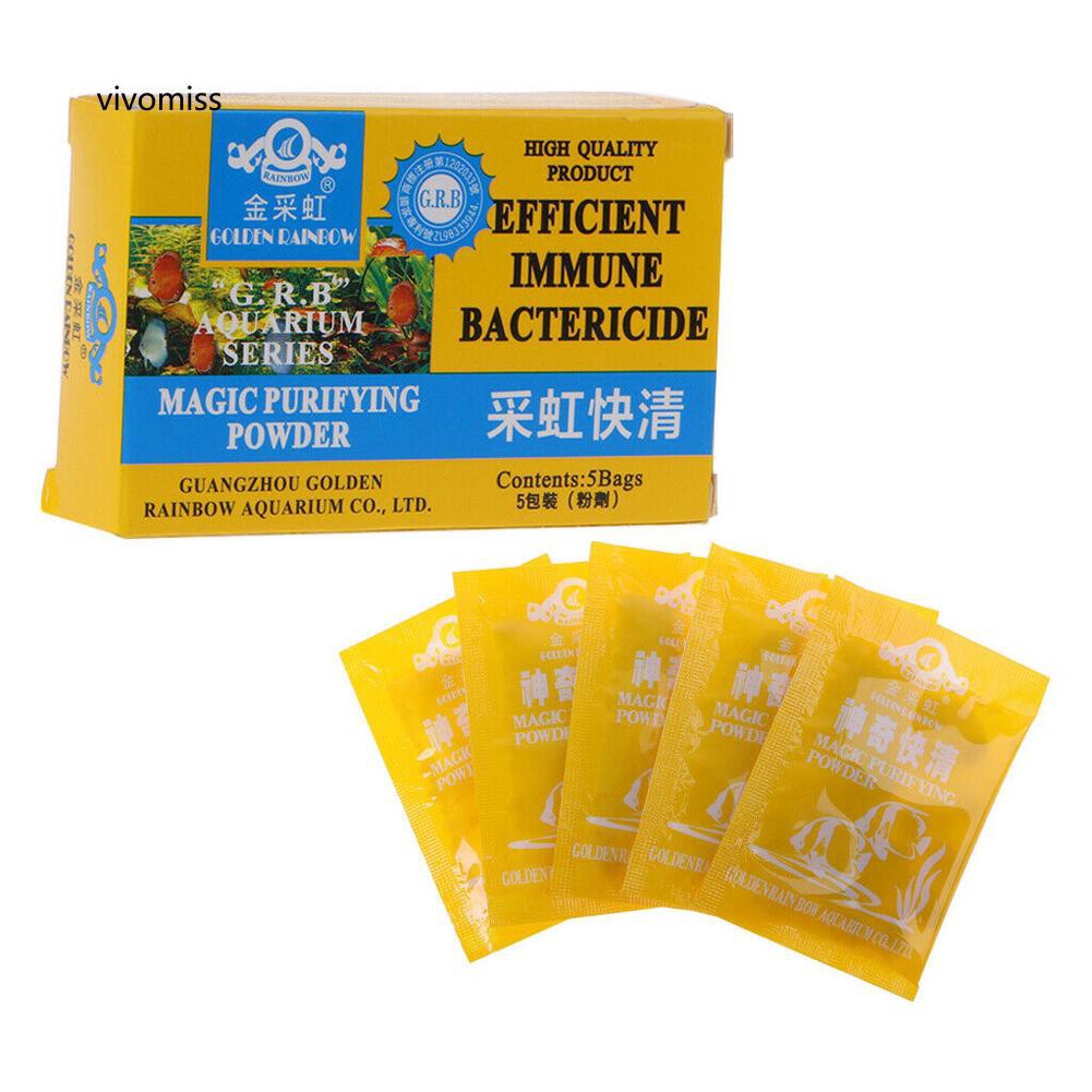 Bộ 5 túi bột làm sạch nước bể cá