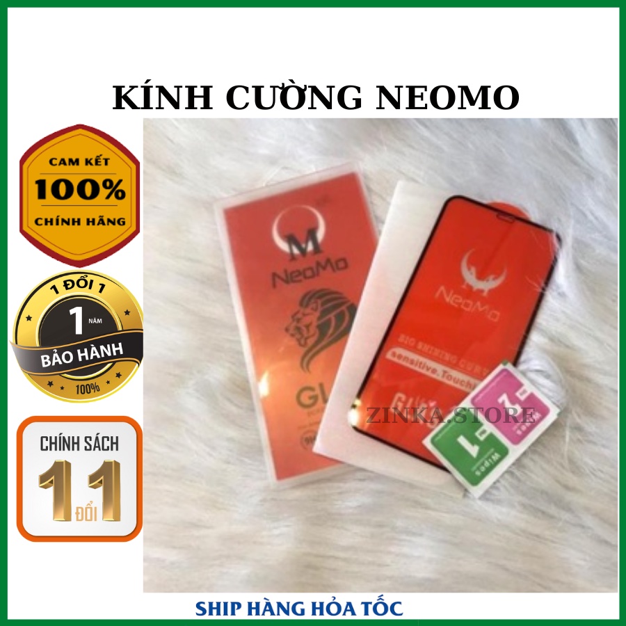 Cường lực iphone full neomo iphone X, xsmax, 11, 11promax, 12, 12pro, 12promax, 13 13promax, 13pro