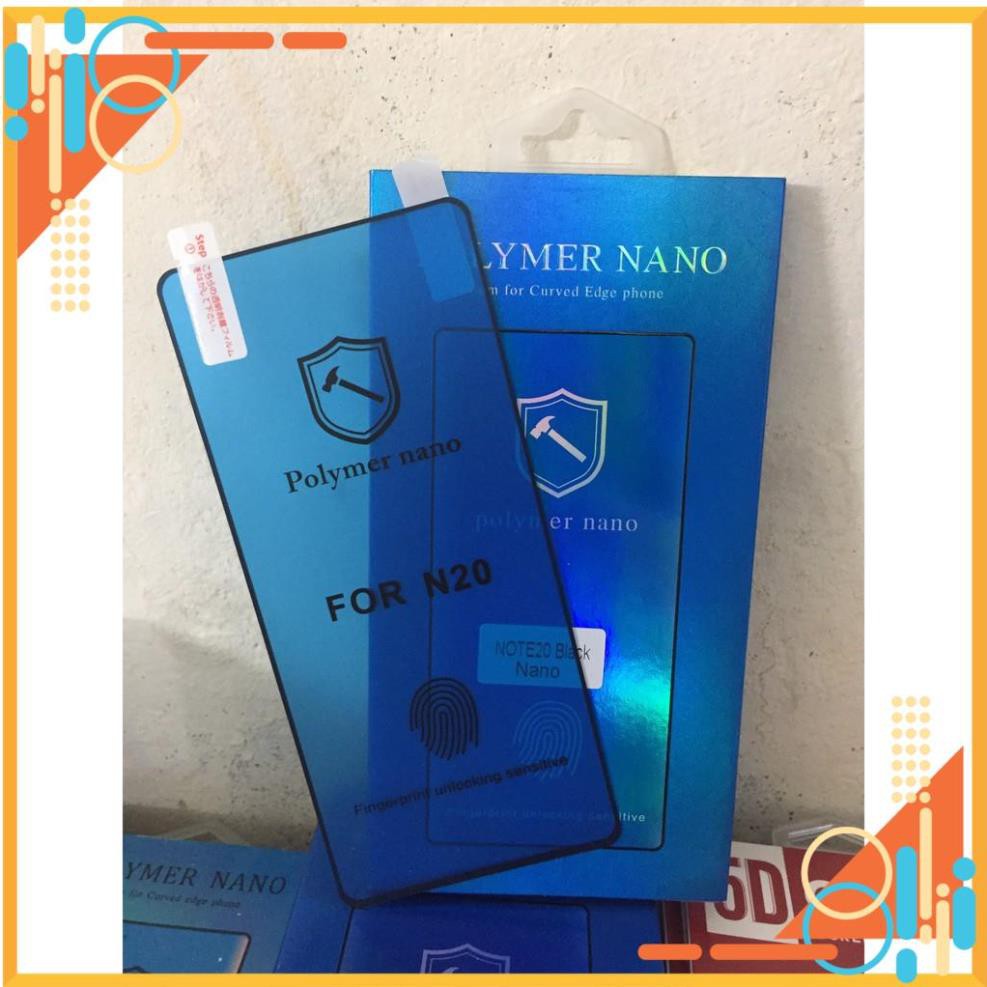 Dán màn hình Samsung Note 20/ Note 20 Ultra Polymer Nano 3D - Kính cường lực dẻo Samsung Galaxy S10 full viền cong 3D