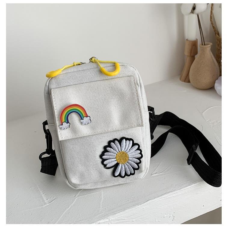 Túi vải đeo chéo mini hoa cúc thời trang giá rẻ BAG U HCV07