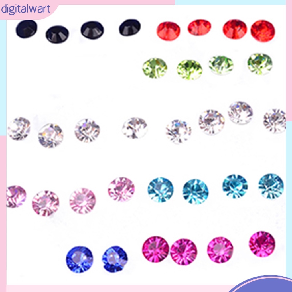 Set 20 Đôi Khuyên Tai Đính Đá Thời Trang Thanh Lịch Dành Cho Nữ