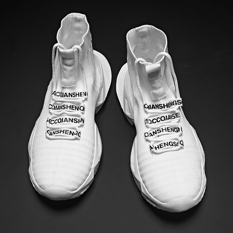 Giày Thể Thao Cổ Cao Phối Lưới Thoáng Khí Thời Trang Cho Nam Size 39-47 2022