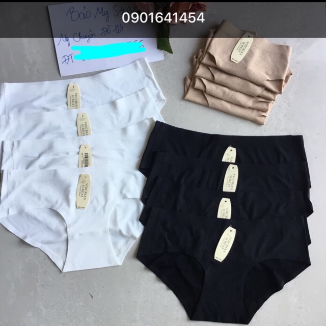 Combo 10 quần lót nữ su Thông hơi siêu mát chỉ riêng trắng da đen