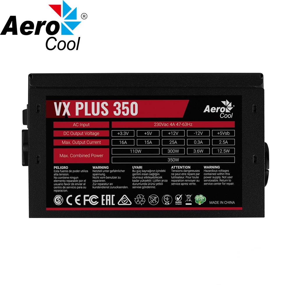 Nguồn máy tính AeroCool VX Plus 350
