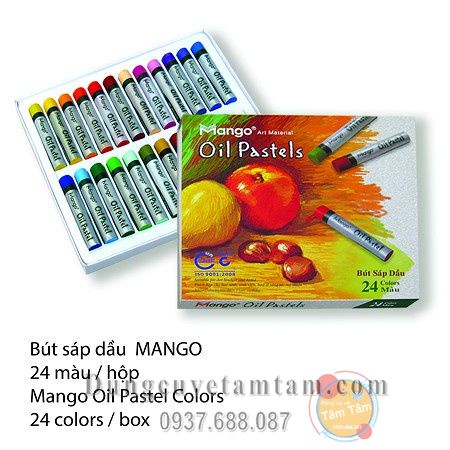 Bút Sáp Dầu Mango 18/24 Màu, Mango Oil Pastels