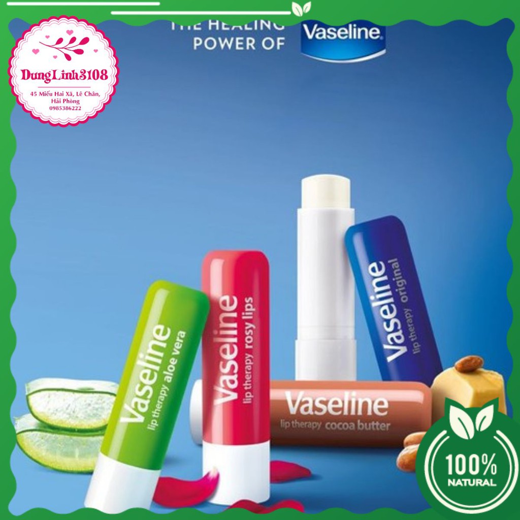 [ Bán Siêu Chạy ] Vaseline Dưỡng Môi Thỏi VASELINE LIPS THERAPY